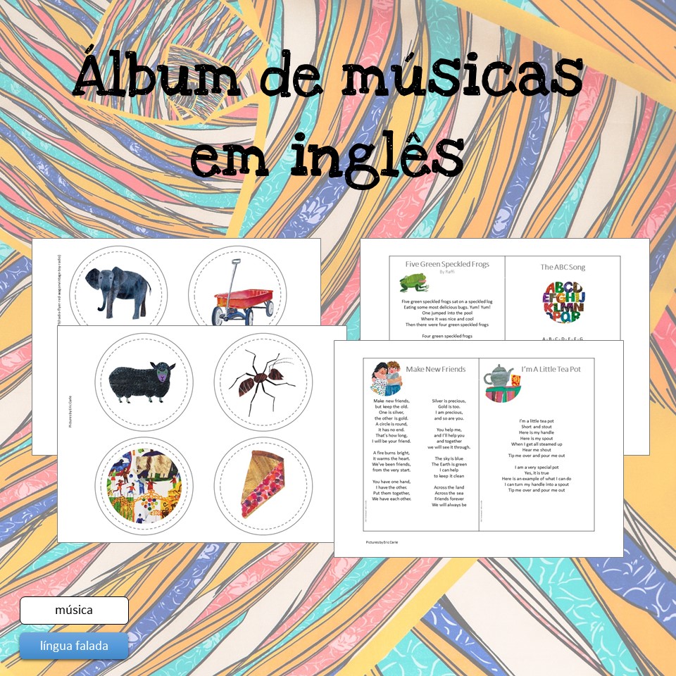 Álbum de músicas em inglês – Montessori Para Todos